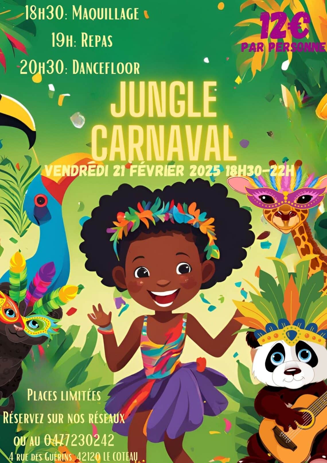 soirée Jungle Carnaval